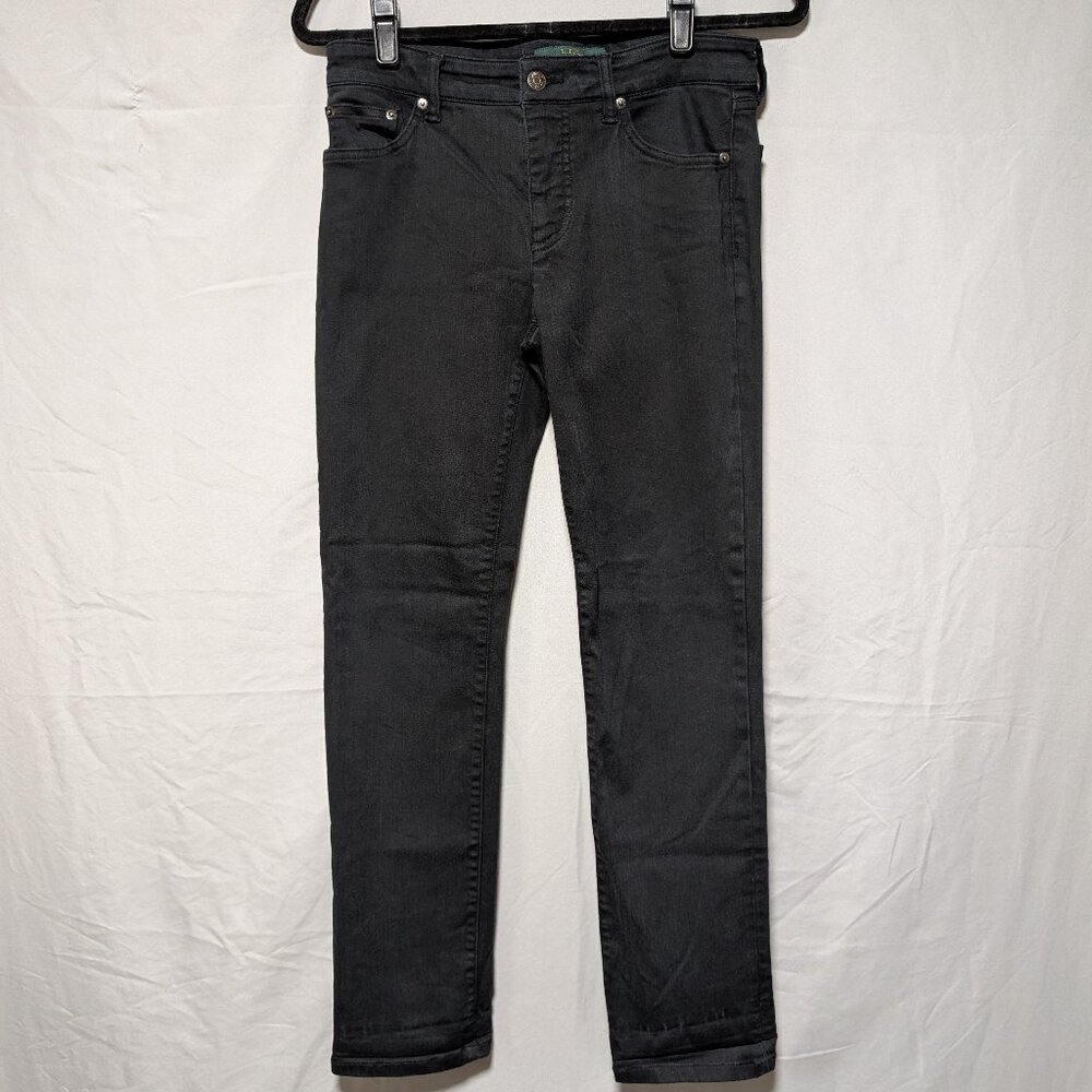 Lauren Ralph Lauren Black‎ Heritage Straight Leg Jeans Classic Denim Women's 4